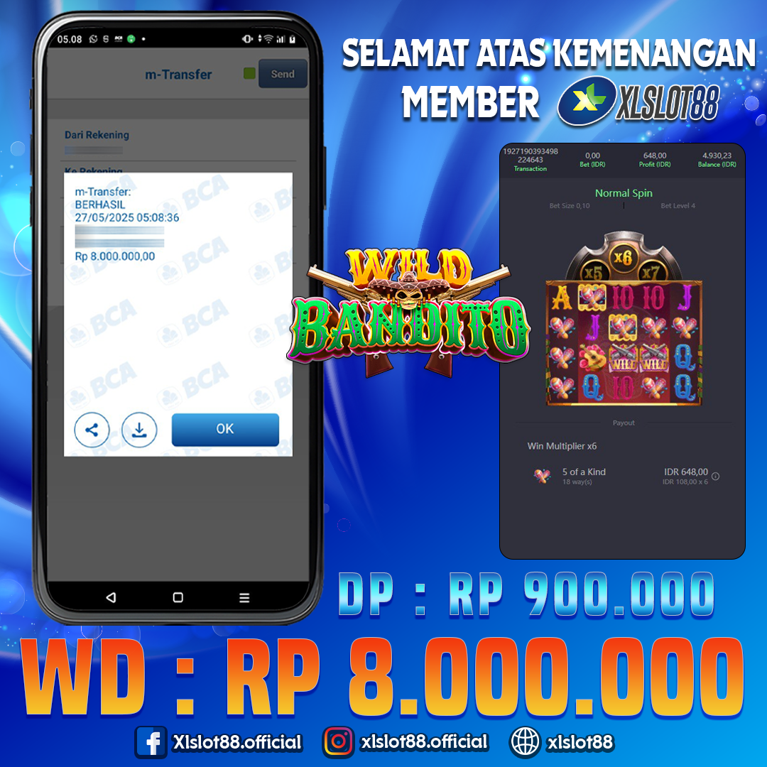 SELAMAT ATAS KEMENANGAN MEMBER XLSLOT88