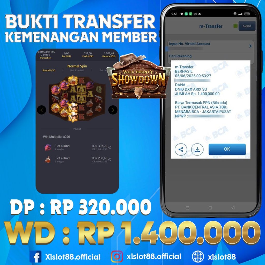 SELAMAT ATAS KEMENANGAN MEMBER XLSLOT88