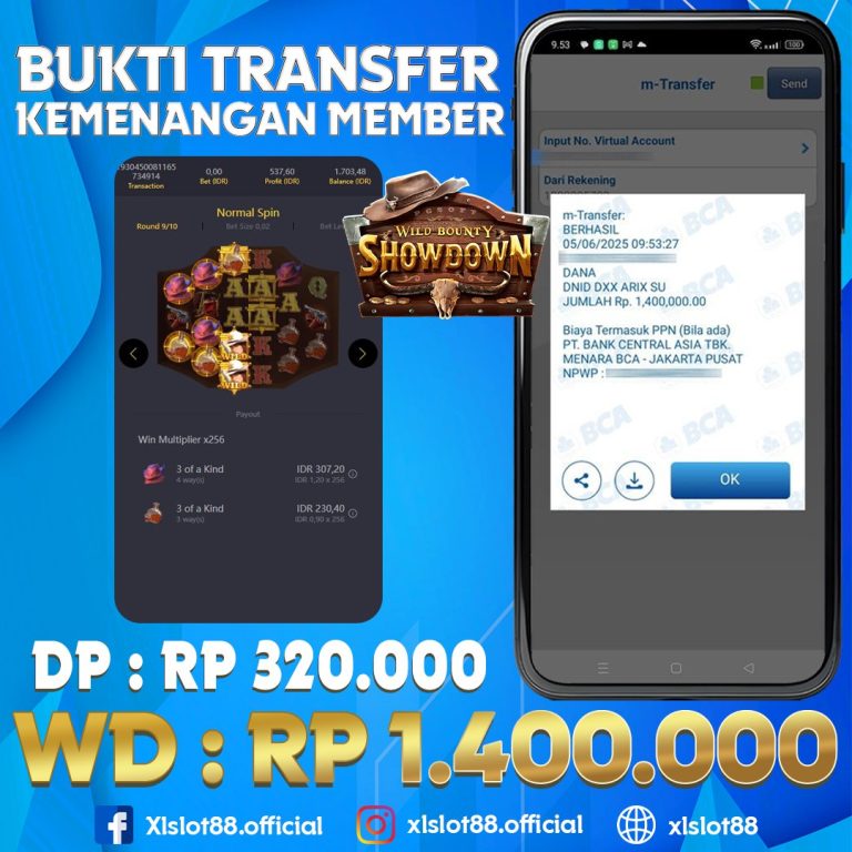 SELAMAT ATAS KEMENANGAN MEMBER XLSLOT88