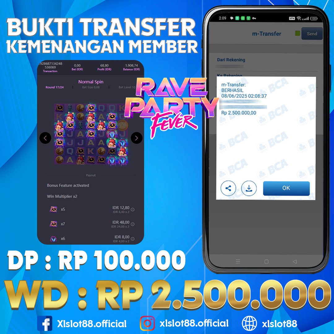 SELAMAT ATAS KEMENANGAN MEMBER XLSLOT88